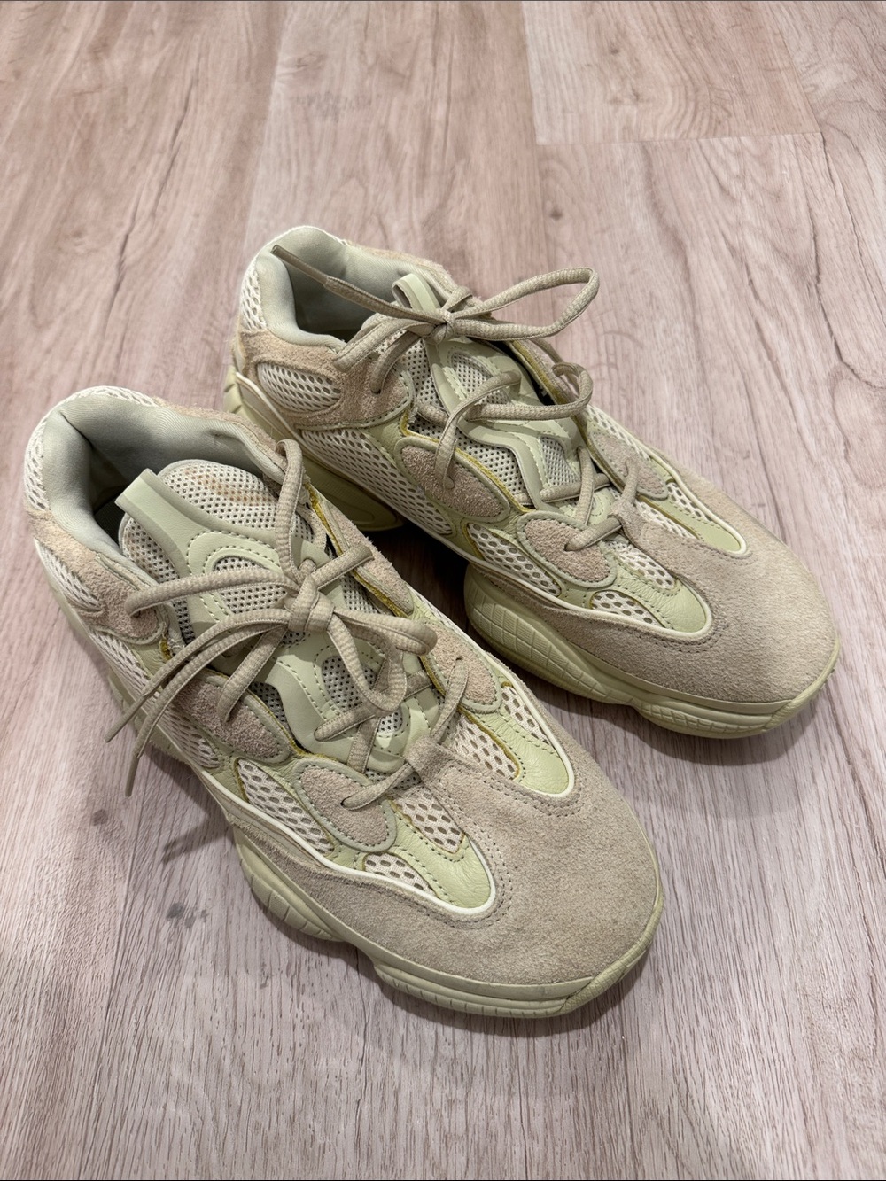 Brand New! Yeezy 550 Athletic Shoes in Beige and Light Green Men US 8.5